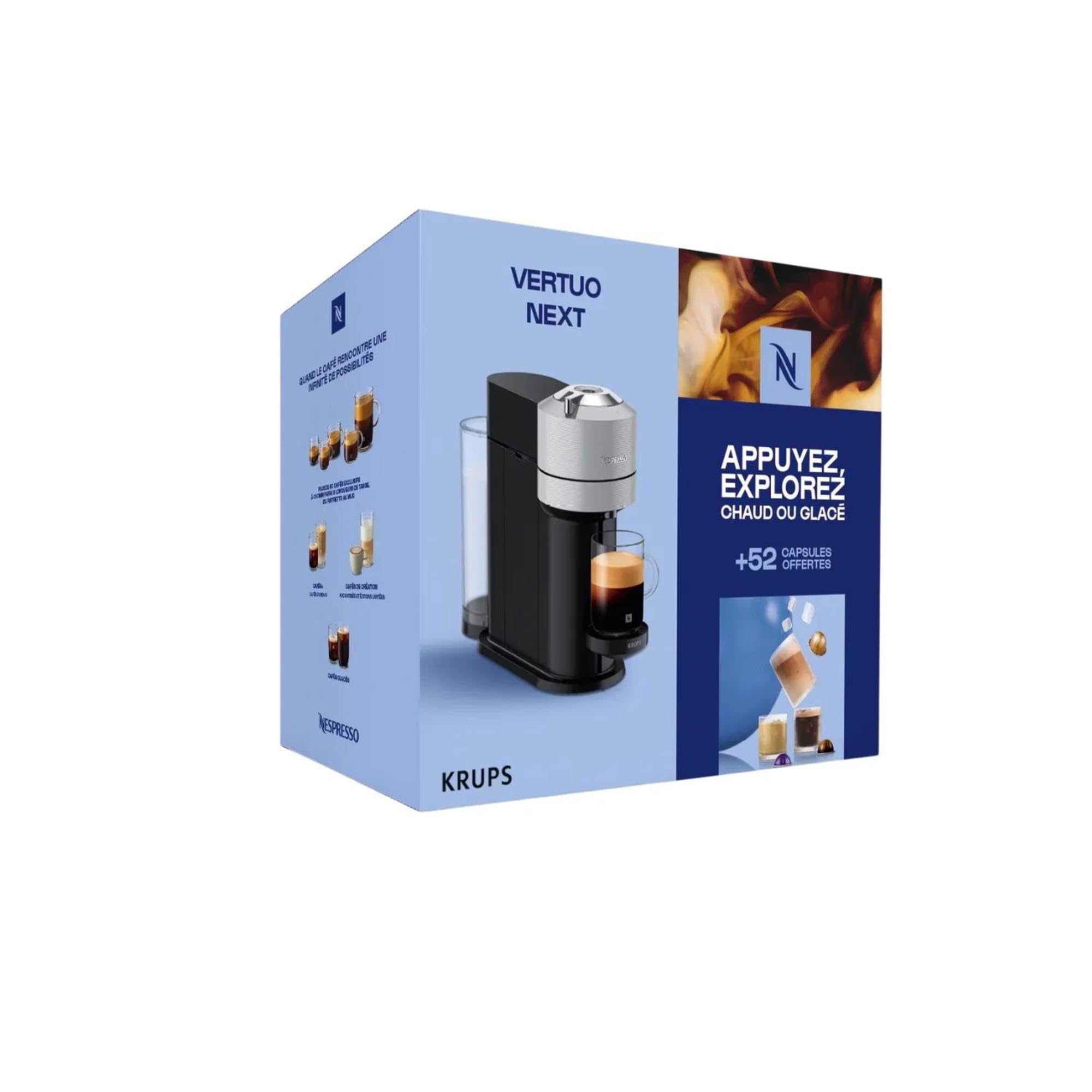 Machine à Café Armonex Next Gris Claire+52 dosettes offertes, Arrêt Automatique, YY5902FD, Gris
