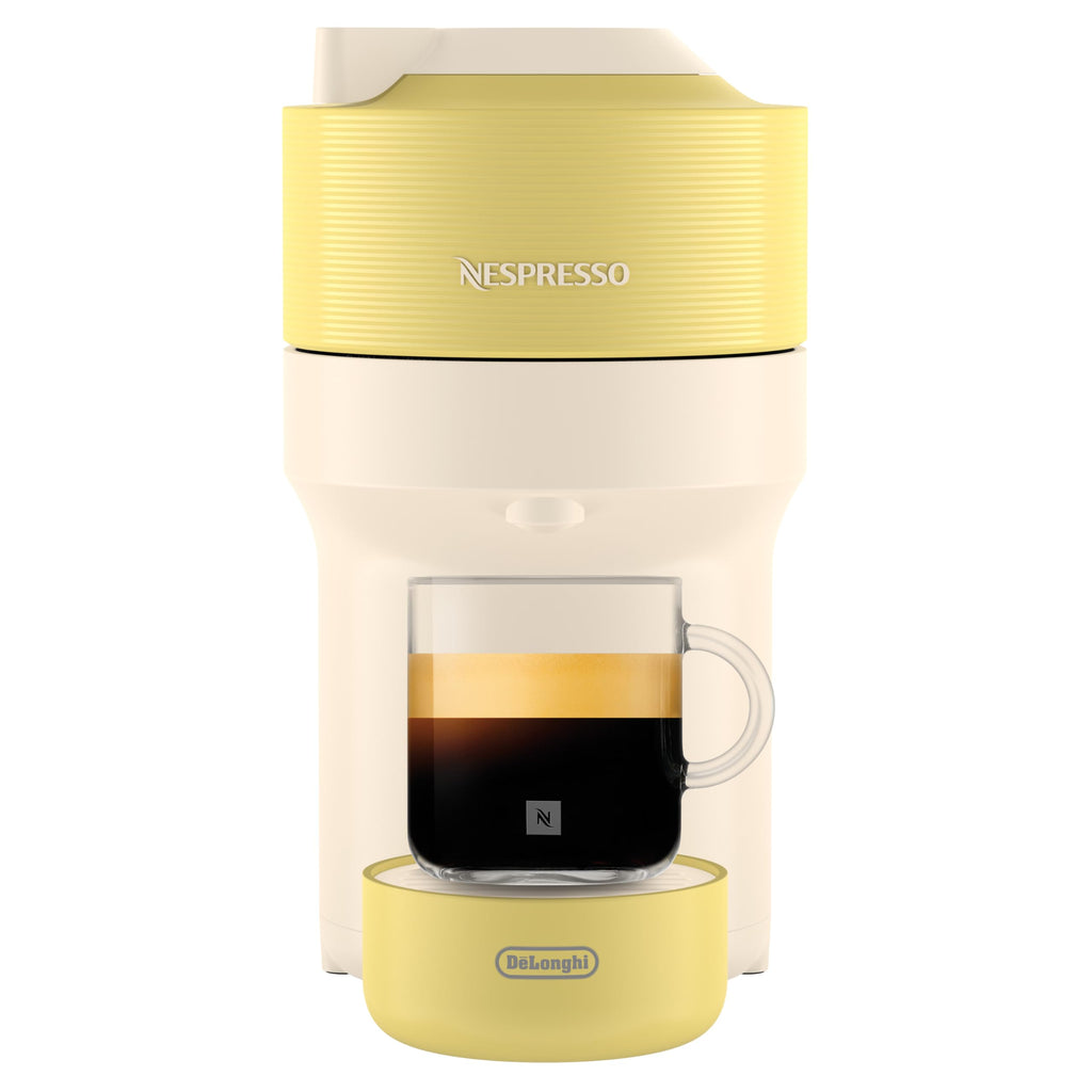 Armonex Pop - Machine à Café en Capsules, Technologie technologie avancée, 4 Tailles de Tasse, Set de 12 Capsules Inclus, Jaune Pastel, ENV90.LE
