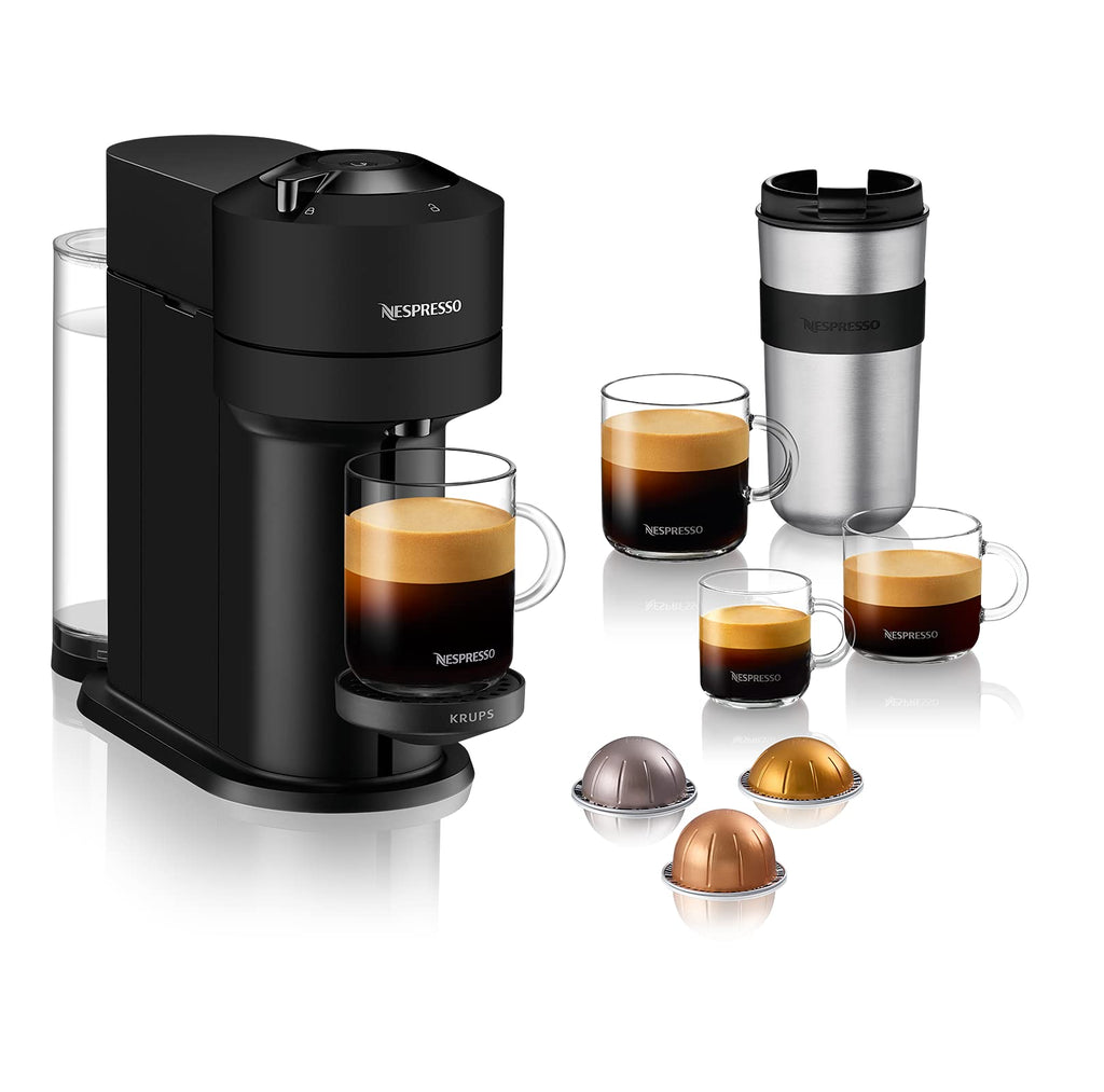Armonex Next Cafetière à dosettes Machine à espresso 5 tailles différentes verres Technologie technologie avancée, chauffage 30s, WiFi, Bluetooth, XN910N, Noir mat