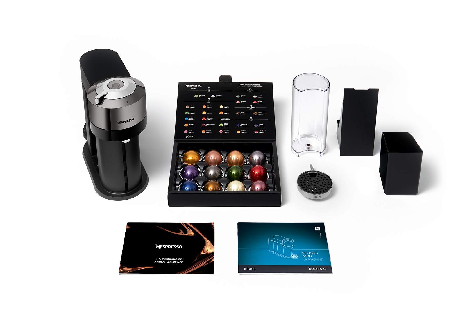 Armonex Next machine à café de qualité Cafetière à dosette 1,1 L, XN910C10, Noir, Gris