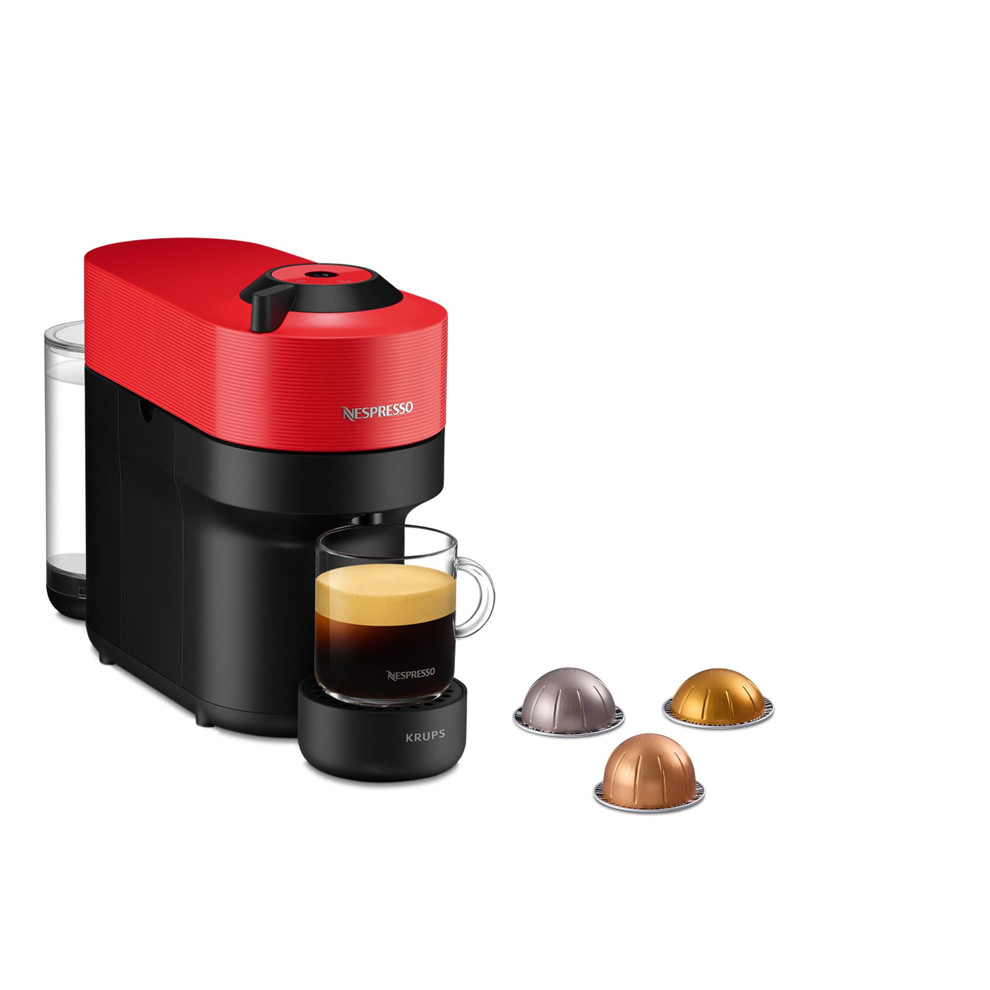 Machine à Café Armonex POP Rouge Cafetière à Capsules YY4888FD, Rouge