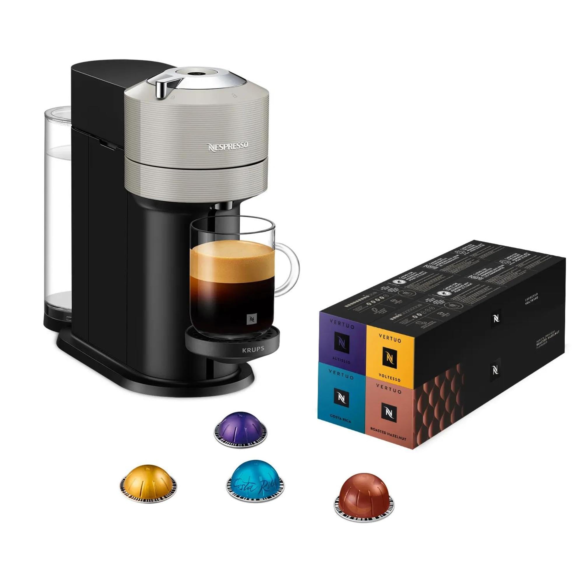 Machine à Café Armonex Next Gris Claire+52 dosettes offertes, Arrêt Automatique, YY5902FD, Gris