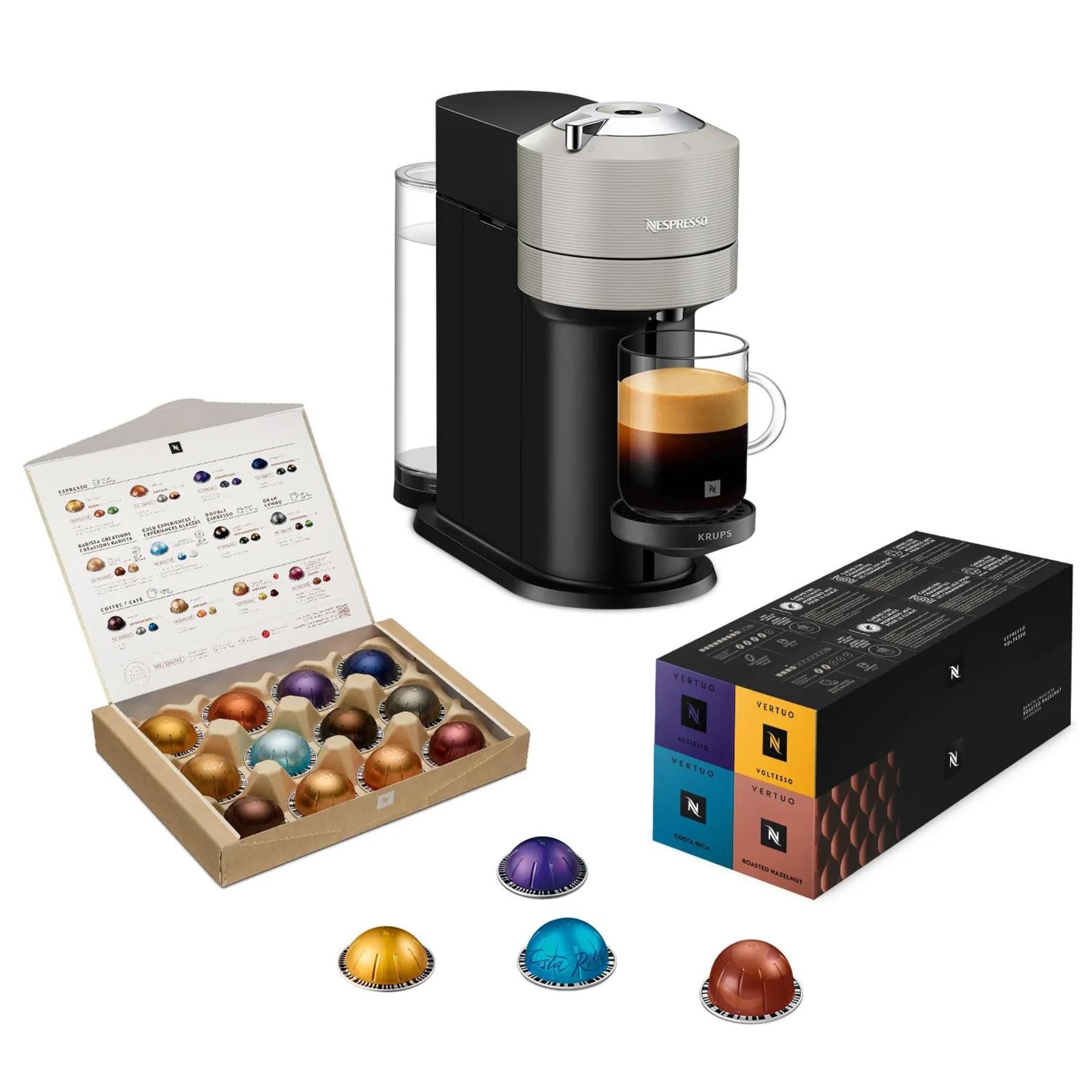 Machine à Café Armonex Next Gris Claire+52 dosettes offertes, Arrêt Automatique, YY5902FD, Gris